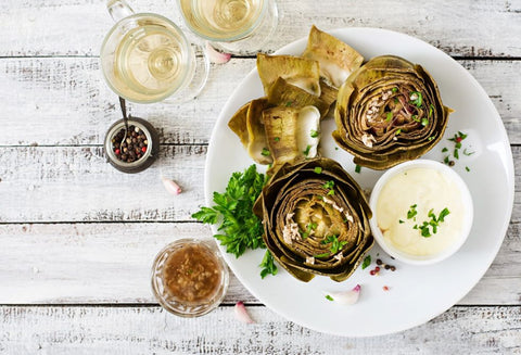 Rosemary and Garlic Roasted Artichokes