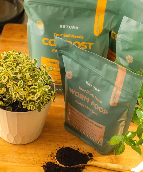 Worm Castings for gardens, raised beds, potted plants, perrenials, annuals