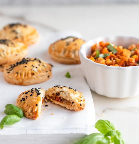 Savory Vegetarian Hand Pies with Sweet Basil