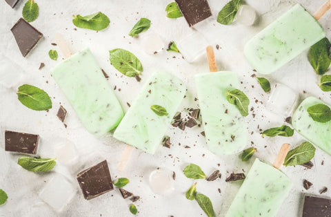 Mint Chocolate Popsicles