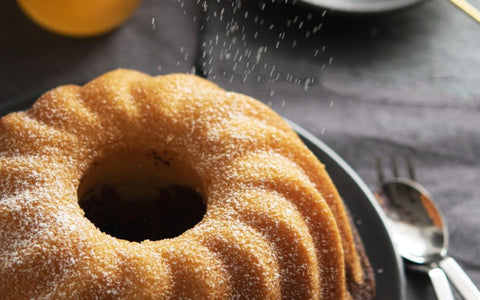Lemon Balm Bundt Cake
